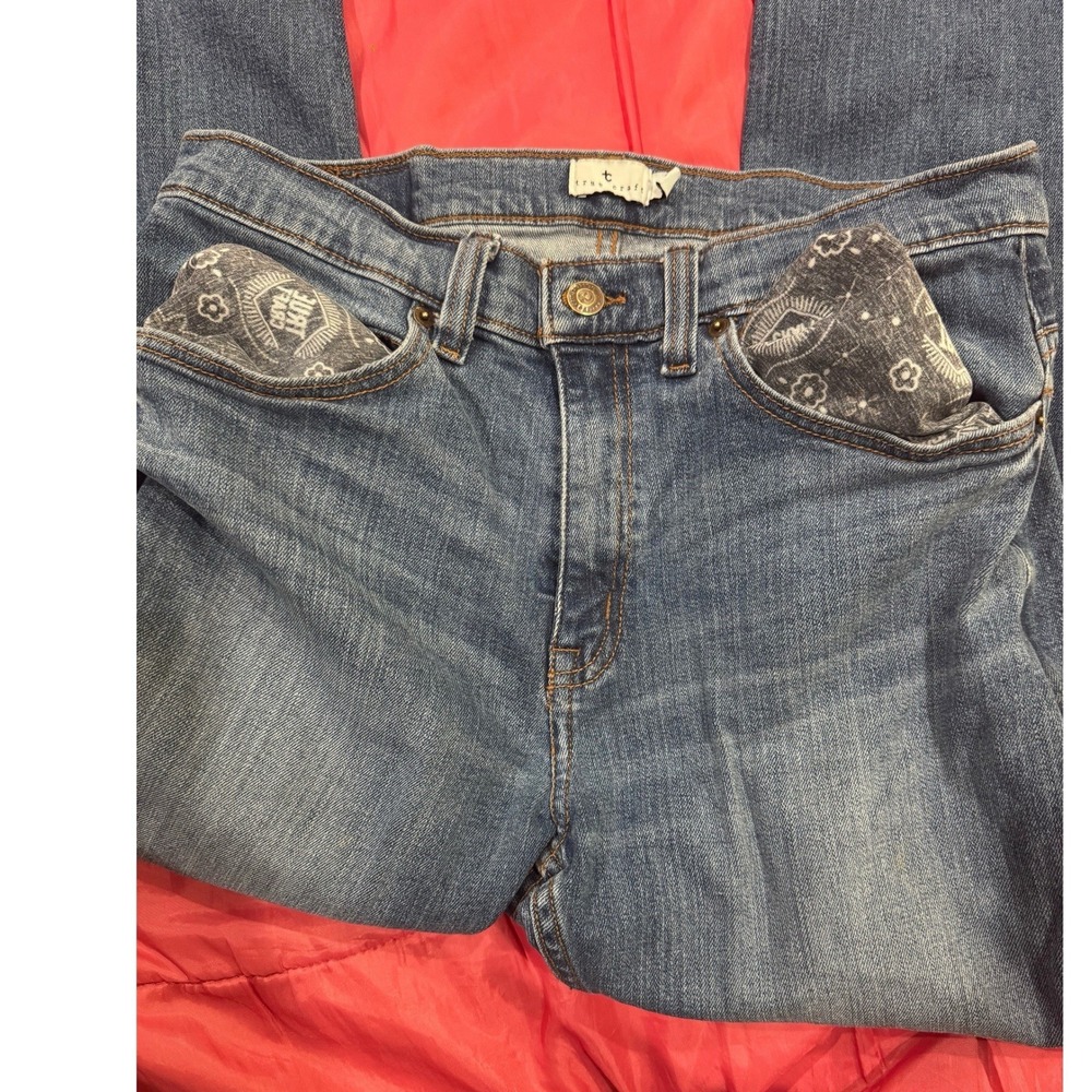 True Craft Jeans 32x34 Straight Leg Med Wash Denim Casual Everyday Classic Fit